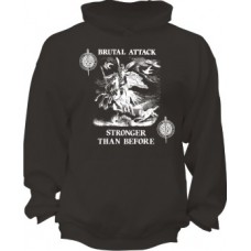 Brutal Attack  "Stronger Than Before"  Hoodie Black
